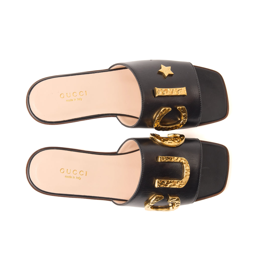 Gucci Logo Slide Sandal Size 5