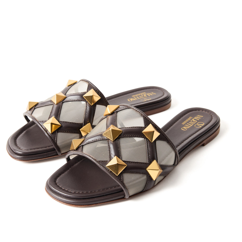 Valentino Mesh Slide Size 7.5