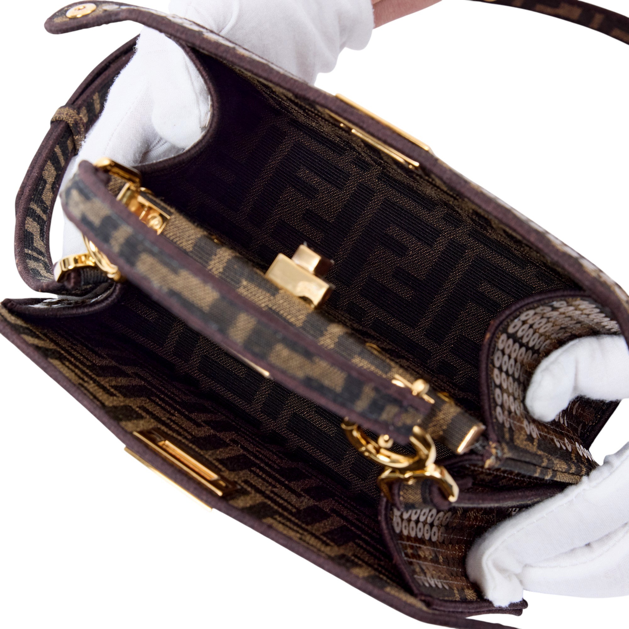Fendi Zucca Mini Peekaboo