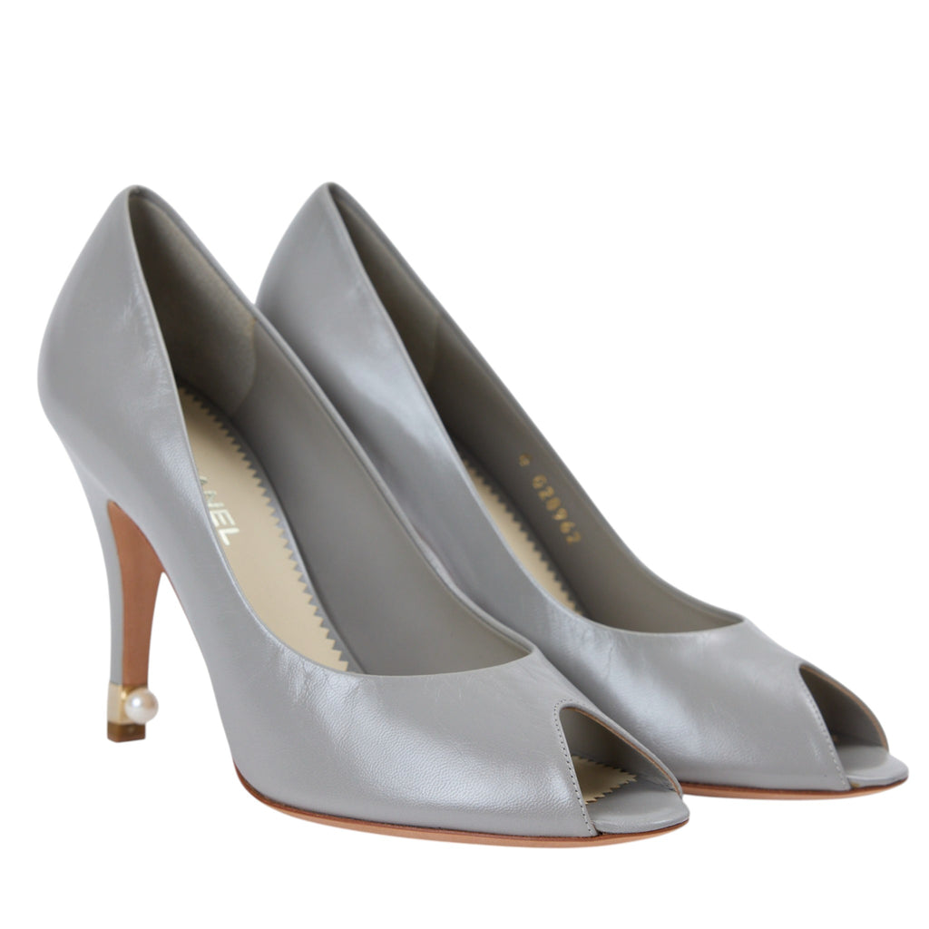 Chanel Peep Toe Heel Size 8